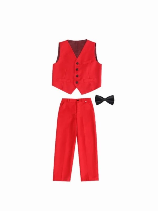 Jazz Red Vest Pants