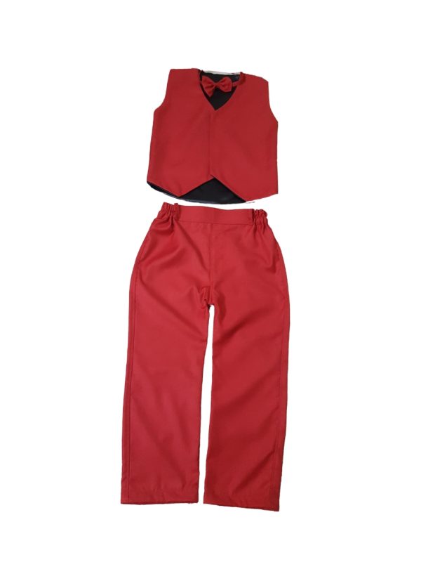 Red Vest Pants Dress Kids Costume in Pakistan