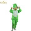 Crocodile Costume for Kids, a fun and realistic outfit for school plays.Includes a scaly green jumpsuit, a long tail, and a crocodile head hood.