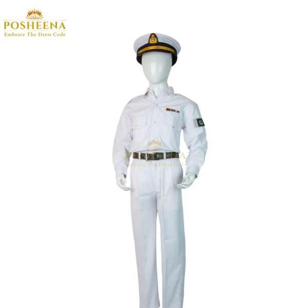 Shop Pakistan Navy Officer Costume Boys for school events and parties. High-quality kids navy outfit with custom sizes. Order now: WhatsApp 0311-9131762.