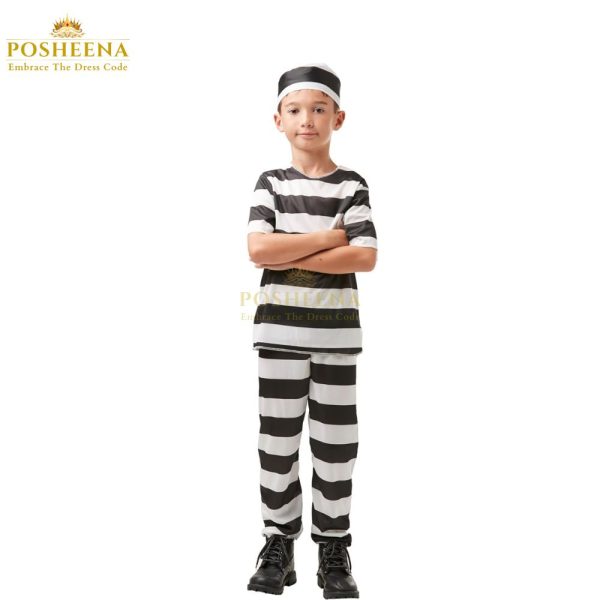 Shop the Haunted house Prisoner Costume at Posheena. Ideal for Halloween or spooky events, get your haunted prisoner jumpsuit for a chilling experience. Kids Costume in Pakistan