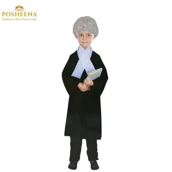 Judge Costume for Boys at Posheena. Perfect for school plays, roleplaying, or themed events. Get a realistic court judge outfit for your child today!