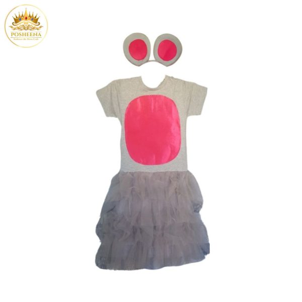 Get this cute mice costume for girls dress for kids! Perfect for parties, birthdays, and plays. Includes a tutu dress and matching headband. Order now from Posheena!