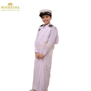 Buy Navy Officer Costume Girls for school events and patriotic functions. High-quality navy dress for kids with custom stitching. Order now: 0311-9131762.