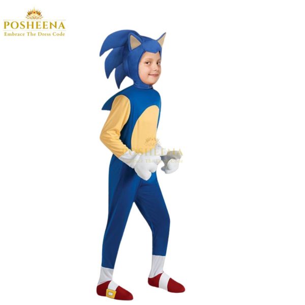 Sonic Kids Costume-perfect outfit for movie characters. China made costume Available at Posheena. Whatapp Now for Inquiries 0311-9131762