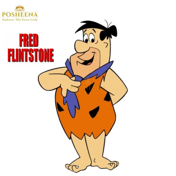 Fred Flintstone Costume for Kids by Posheena – Cartoon-Themed 2-Piece Outfit Available in Pakistan