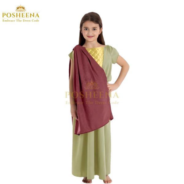 Alysa Vikings Saxon costume for girls – historical kids fancy dress, Viking and Saxon style costume for school events and parties by Posheena