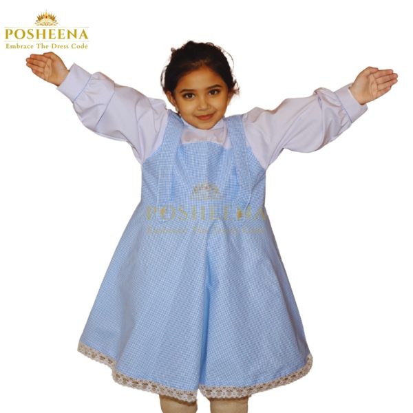 Dorothy Costume for Girls – Blue Gingham Dress with White Blouse from Posheena Online Costume Shop Pakistan