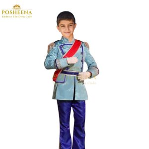 Grand Duke costume for boys from Cinderella with red sash and royal blue trousers – Posheena customized costume
