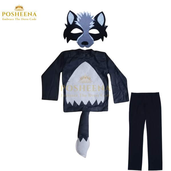 Customized wolf kids costume for parties, school events, and Halloween – high-quality kids fancy dress by Posheena