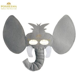 Elephant Mask For Kids with soft felt material, large ears, and trunk – animal costume accessory for kids from Posheena Ask ChatGPT
