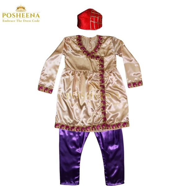 Customized Birbal Mughal Darbari costume for kids – royal cultural outfit from costume shop online in Pakistan