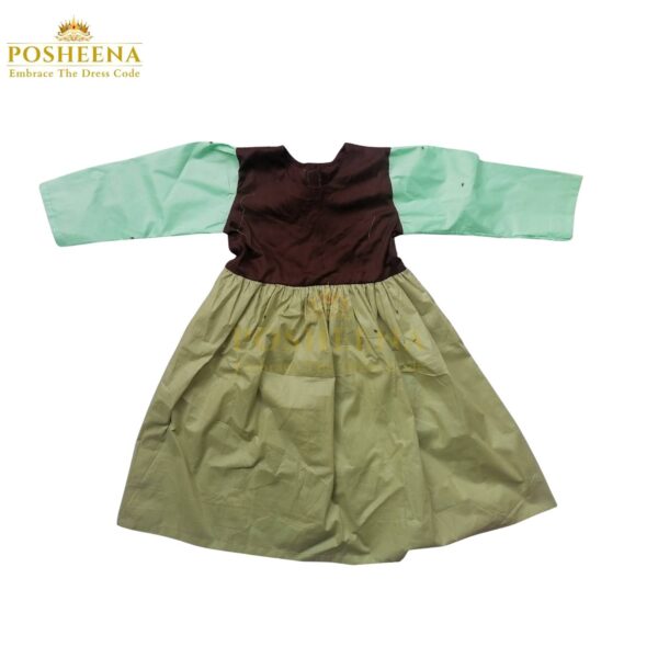 Cinderella Maid Costume for Kids – Brown and blue dress with apron and headscarf from Posheena storybook costume collection
