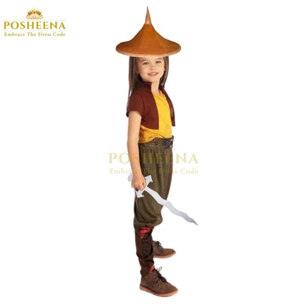 Raya and the Last Dragon Costume for Girls – Disney Warrior Dress by Posheena