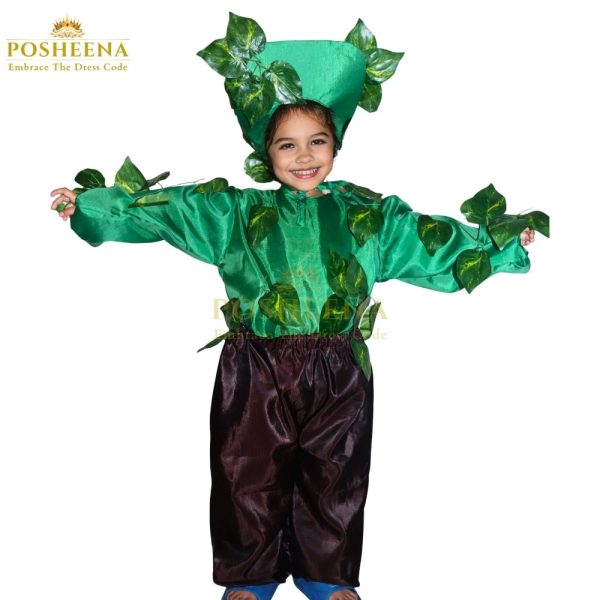 Green Tree Costume for Kids - Eco Friendly Nature Fancy Dress from Posheena