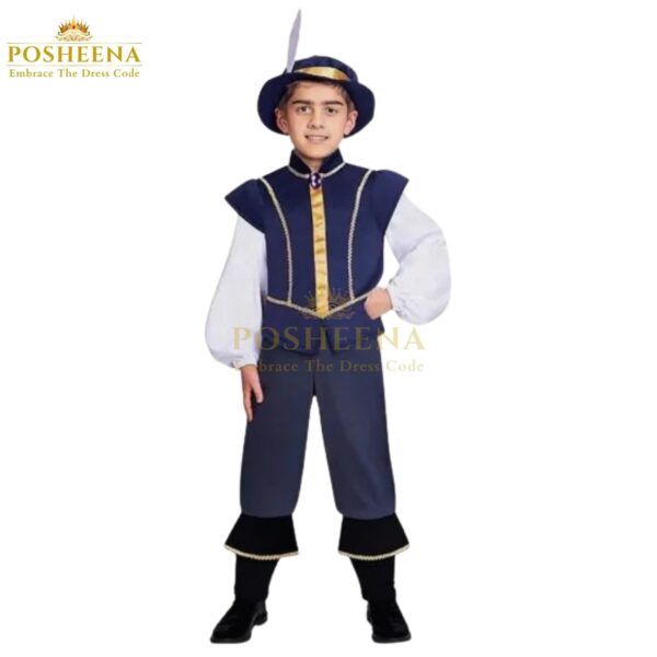 Prince Tudor costume for kids – royal historical outfit with authentic Tudor style for school plays, theme parties, and cultural events