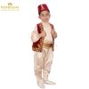 Boy wearing Turkish Cultural Dress with embroidered velvet vest and fez hat – Posheena