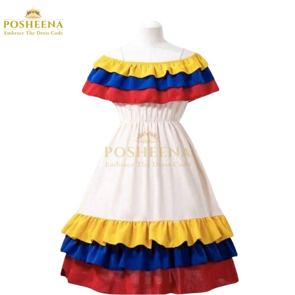 Colombian traditional costume for girls with frilled skirt – Buy cultural dress online from costume store Pakistan