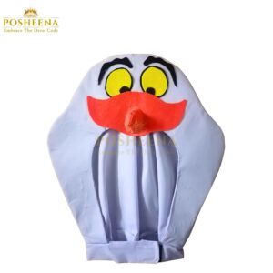 Unisex Little Mermaid Scuttle Costume – Seagull Outfit for Kids with headpiece, wings, and orange tail by Posheena