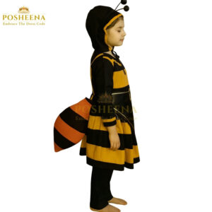 Honey Big Bee Costume for kids – cute yellow and black animal outfit from Posheena, perfect for school plays, parties, and online costume store Pakistan.
