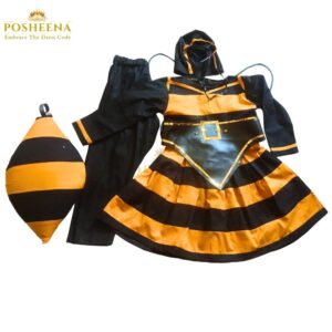 Honey Big Bee Costume for kids – cute yellow and black animal outfit from Posheena, perfect for school plays, parties, and online costume store Pakistan.