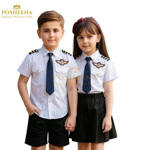 Airline Pilot Costume for Kids in Pakistan – boy and girl airline pilot uniform outfit by Posheena