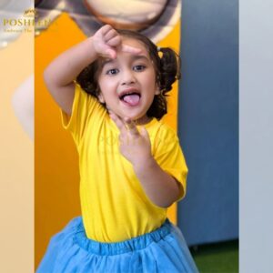 Cute boy wearing customized Minion Costume for Kids – boys and girls birthday outfit available online at Posheena costume shop Pakistan