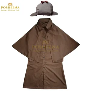 sherlock holmes kids costume set coat and cap