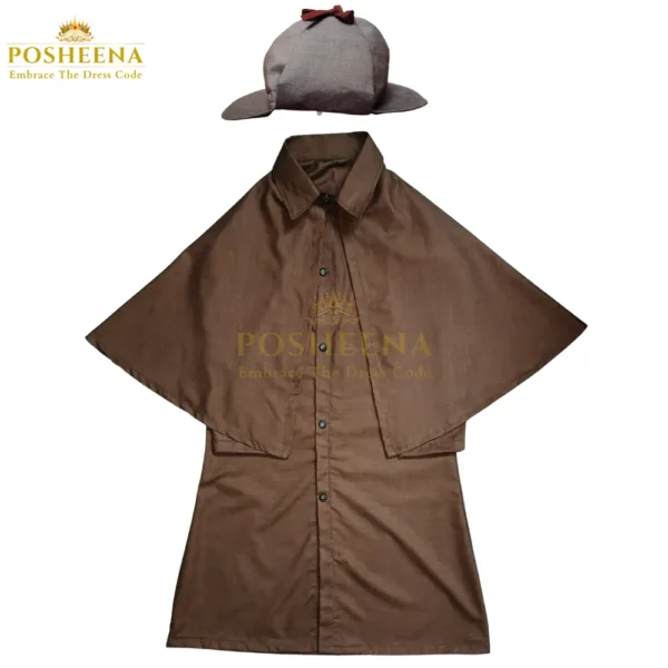 sherlock holmes kids costume set coat and cap